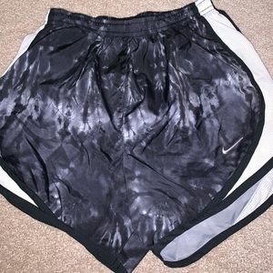 Tie dye Nike running shorts